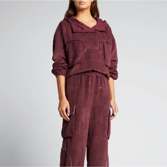 Free People FP MOVEMENT Bring The Heat Corded Corduroy Pullover Top Sweatshirt - Picture 5 of 12
